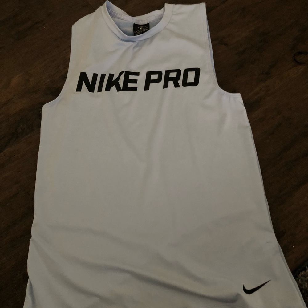 Nike pro tank. Baby blue color